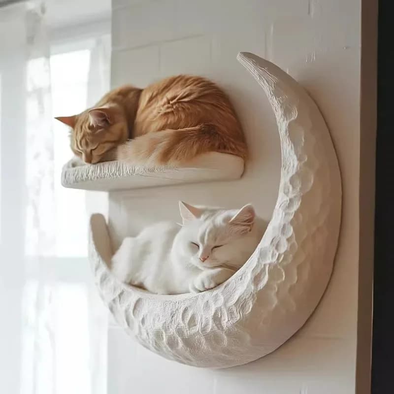 Moon cat nest 3D printing cat house sleeping bag wall hanging wall type house nest wall hanging type