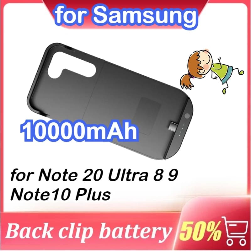 Custodia caricabatterie 10000mAh per Samsung Galaxy Note 20 Power Bank ultra esterno per Galaxy Note 8 9 Note10 Plus Custodia di ricarica