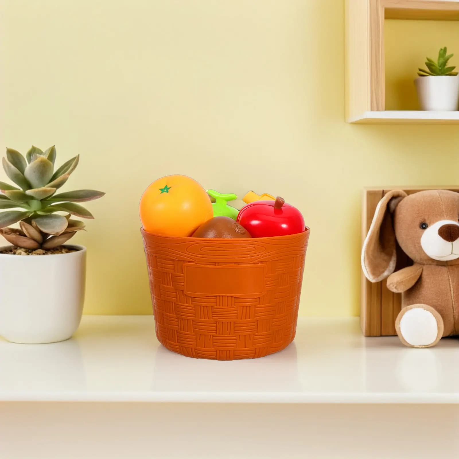Set Realistico di Cibo Finto da Tagliare per Bambini, Gioco di Ruolo per l'Apprendimento dei Bambini, Accessori da Cucina con Secchio e Tagliere