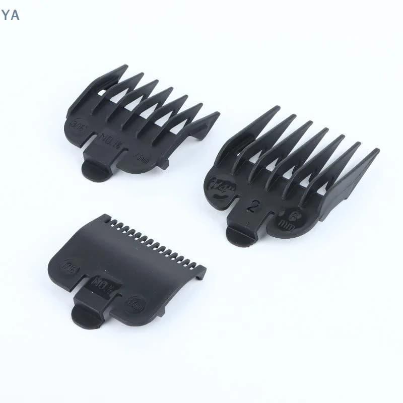 【SA】1/2/3/4Pcs Hair Clipper Guards Guide Combs Trimmer Styling Tools Attachment Black Limit Comb Set Compatible 1.5/3/4.5/6mm
