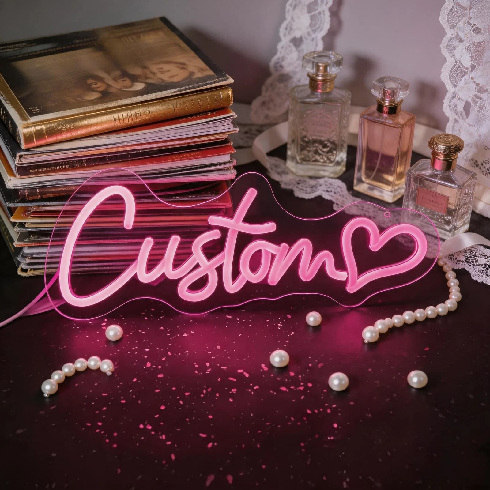 Custom LED Personalized Neon Sign | USB Powered Custom Name Neon Light, Decor for Bar, Salon, Wedding & Bedroom, Birthday Gift