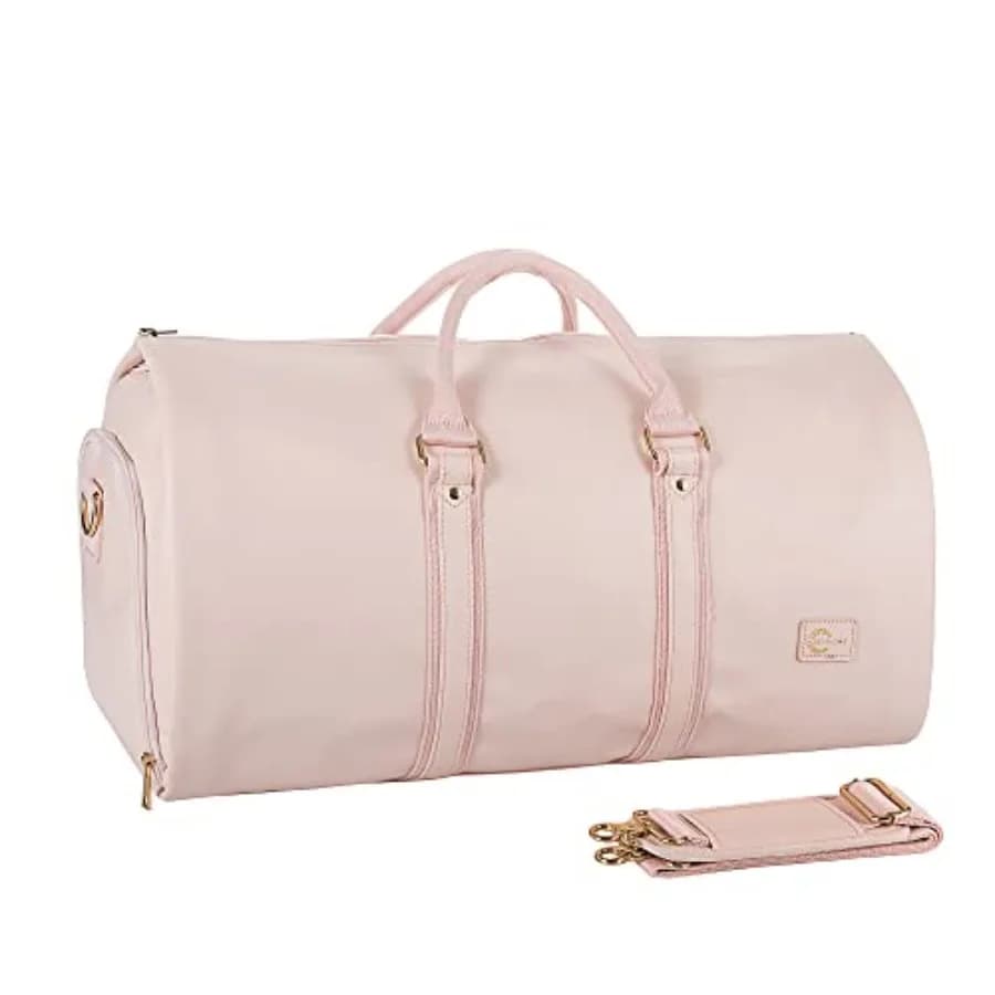 Borsa Porta Abiti Convertibile da Viaggio per Donne, con Tasca per Scarpe 2 in 1, Valigia Appendibile per Abiti da Donna