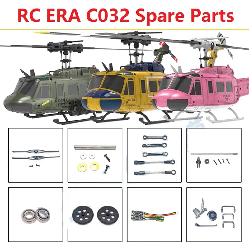 RC ERA C032 UH-1 Simulazione RC Elicottero Pezzi di ricambio Accessori Corpo Shell Lama principale Ingranaggio motore Servo Light Collegamento ecc