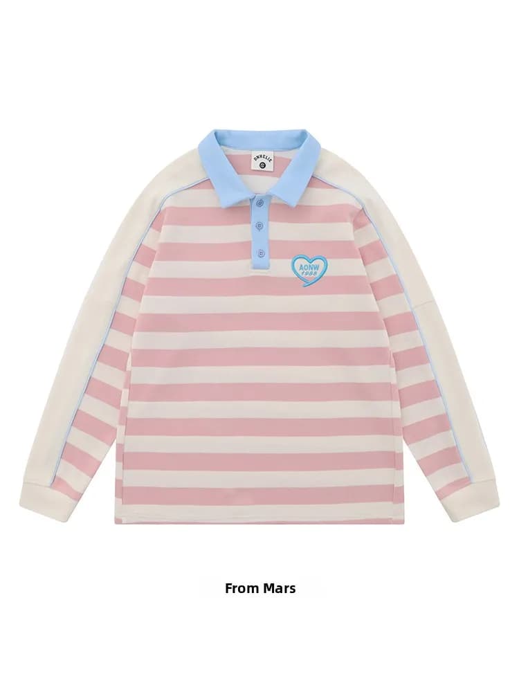 T-shirt a maniche lunghe da uomo con stampa cuore permanente, abbigliamento etnico, nuova moda autunno 2023, marca FR