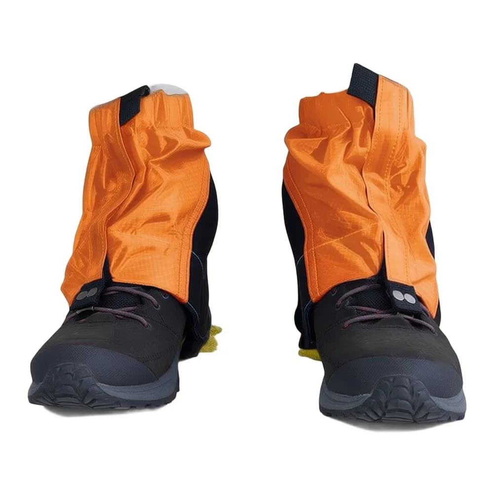 For Hiking Boots Outdoor Leg Protection Hiking Leg Covers Airflow Optimized Fabric Silicone-Coated Nylon 20D Checkered Fabric