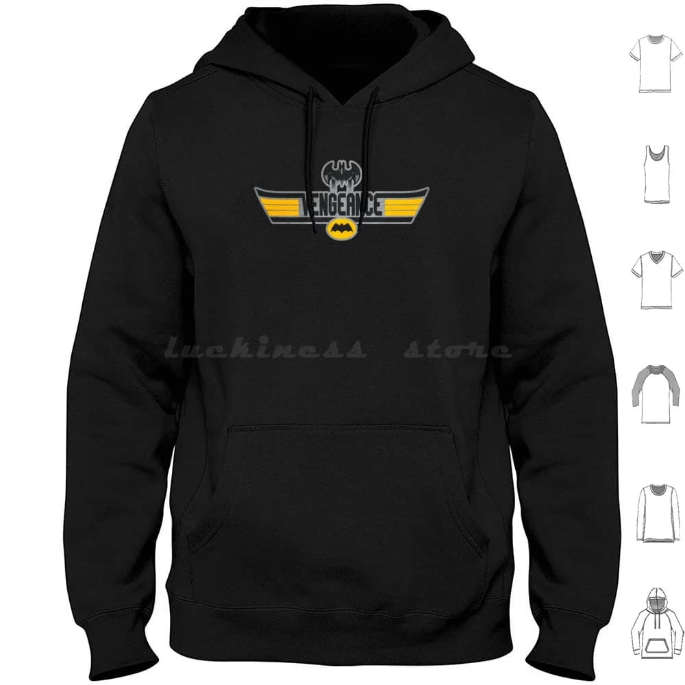 Felpe con cappuccio I Am Vengeance a maniche lunghe Cultura pop Fumetti Film Mashup Crossover Parodia Militare Air Force Army Marines