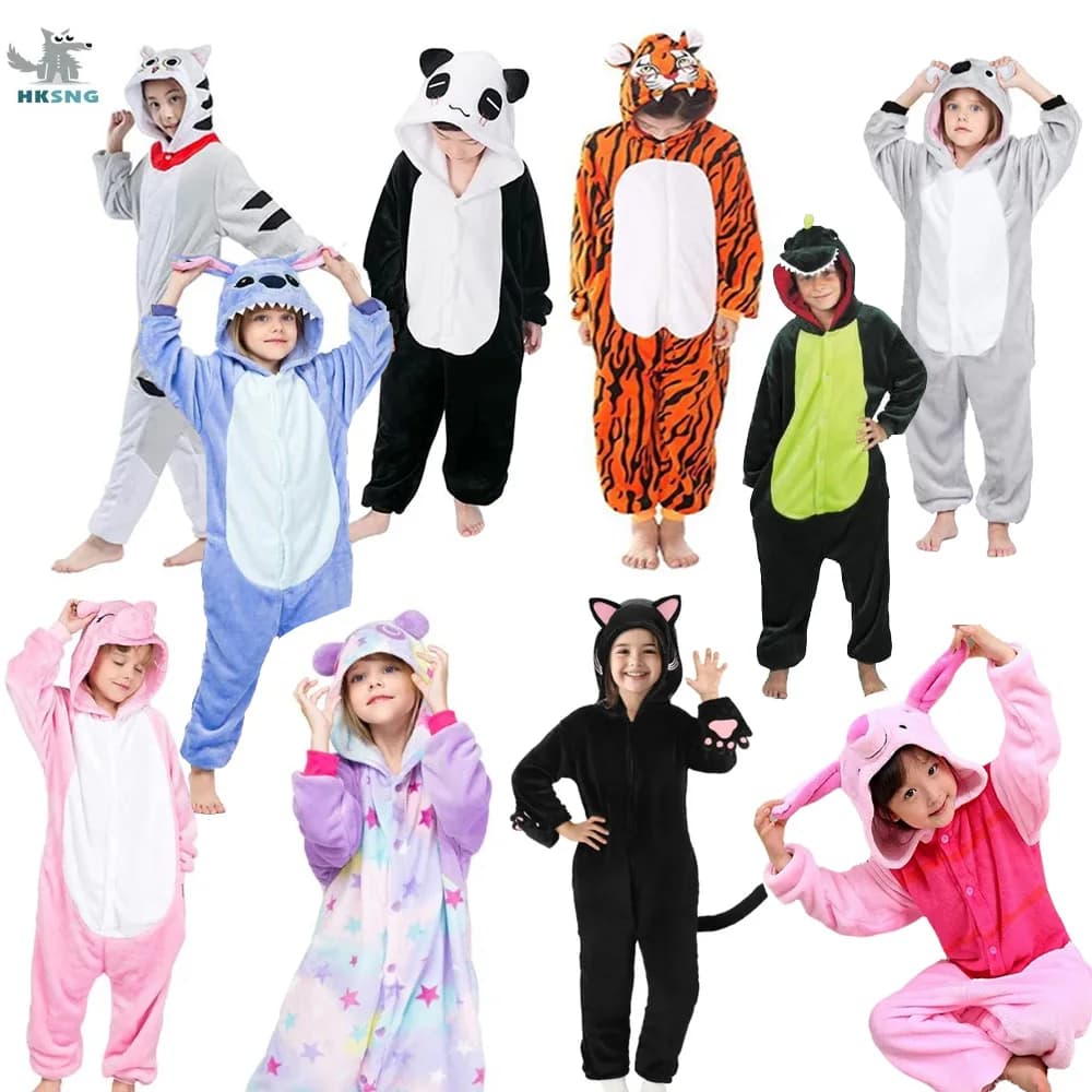 Pigiama Kigurumi per Bambini, Costume da Animale, Tigre, Gatto, Maiale, Koala, Pigiama Natalizio, Costume per Cosplay, Abbigliamento da Notte, Regalo