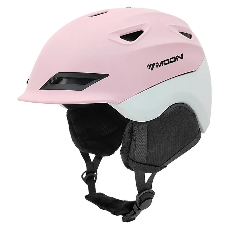 MOON-Ski Helmet for Adult and Youth, Half-Covered, Impact Prevention, Skiing, Skateboard, Snowboard, Female, Male