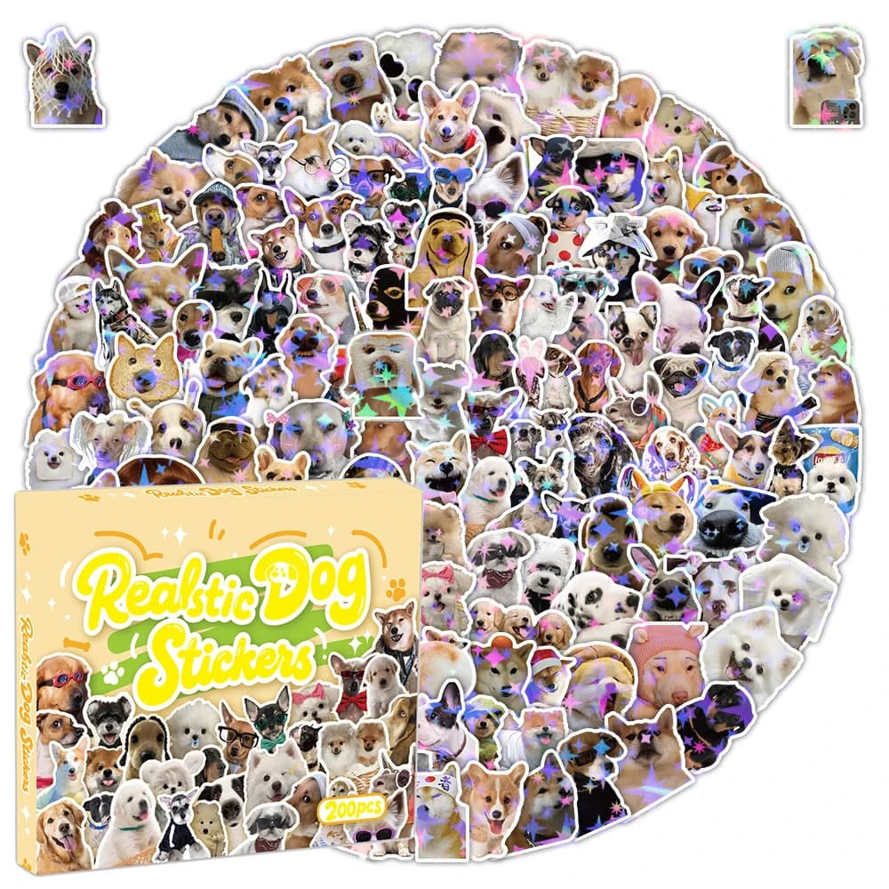 10/50/100/200pcs Divertente Cane Meme Adesivi per I Bambini Graffiti Cancelleria Valigia Telefono Laptop Scrapbooking Impermeabile Carino adesivo