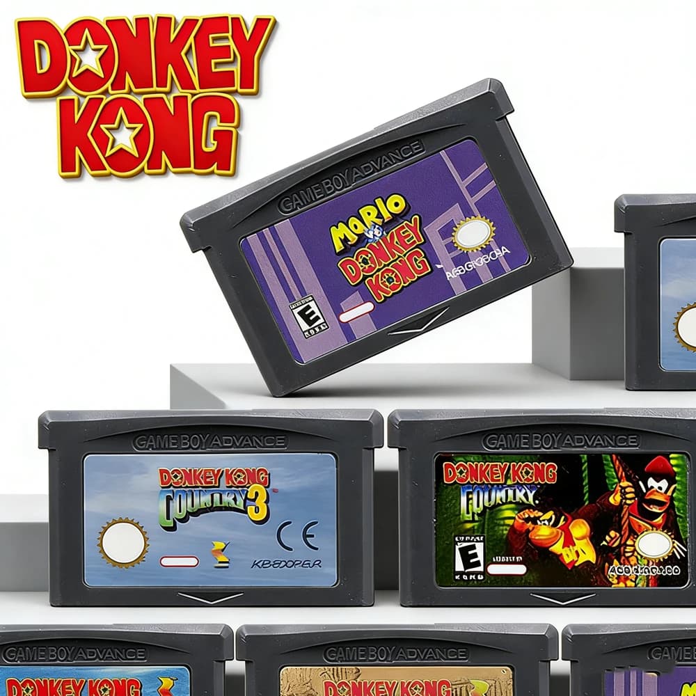 Cartuccia di gioco GBA a 32 bit, scheda per console di videogiochi, serie Donkey Kong vs. Donkey Kong Country per GBA/SP/DS