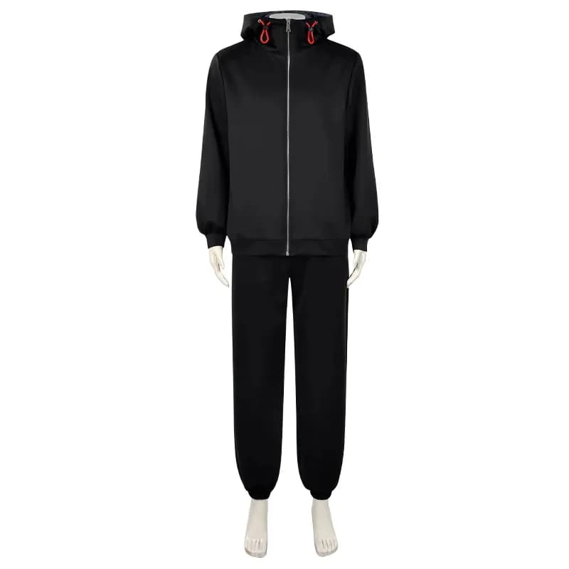 Anime Costume Wig Jujutsu Cosplay Itadori Yuji Uniform Hoodie Tattoo Sticker Finger Props for Hale;5'b\7/m'