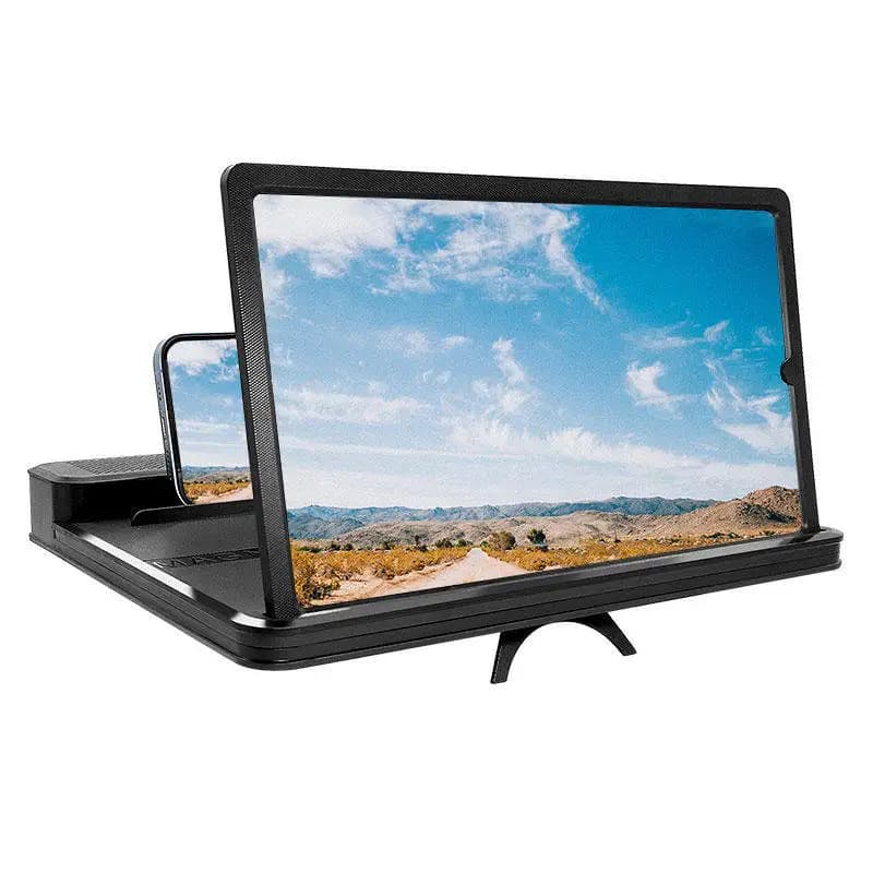 Lente d'ingrandimento per schermo di cellulare 4K HD, supporto da tavolo estraibile, amplificatore con lente anti luce blu, proiettore display 3D 6D orizzontale e verticale