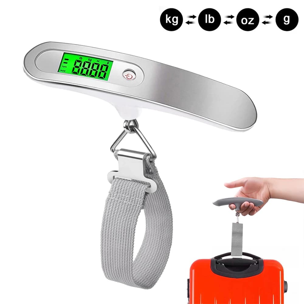 Portable T-shaped digital hanging balance LCD luggage luggage travel balance travel electronic balance with belt 50kg/110lb