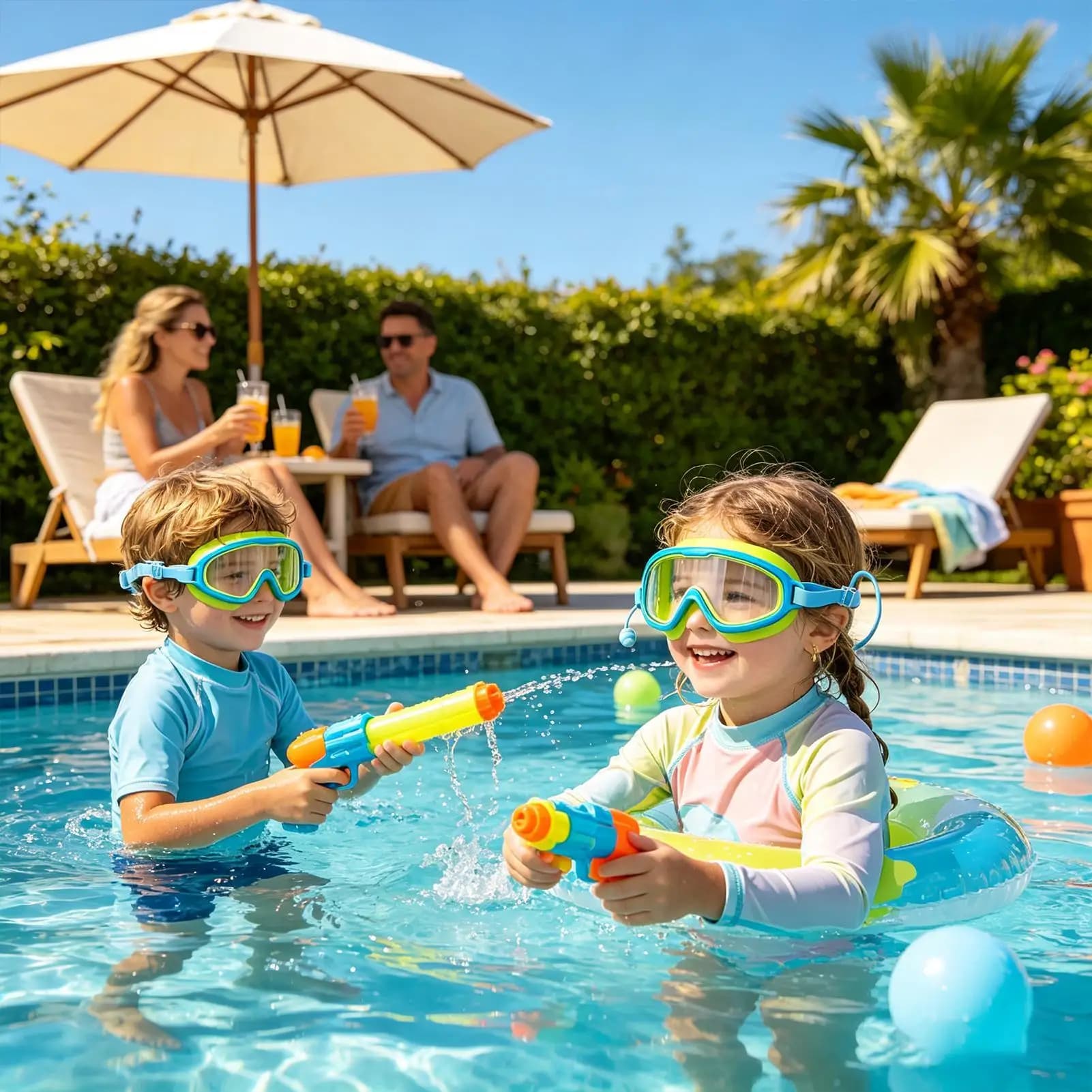Kids Swimming Goggles Children Pool Protection Glasses Anti Fog Swim Goggles For Backyard Summer Camping Vacation Hiking Diving