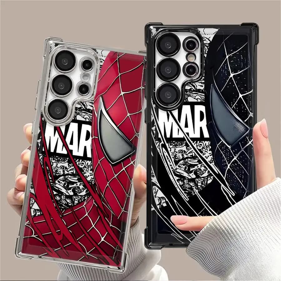 Cover Marvel Spider-Man for Samsung Galaxy S25Edge S23 S22 Ultra S24 S21 Plus S20 FE