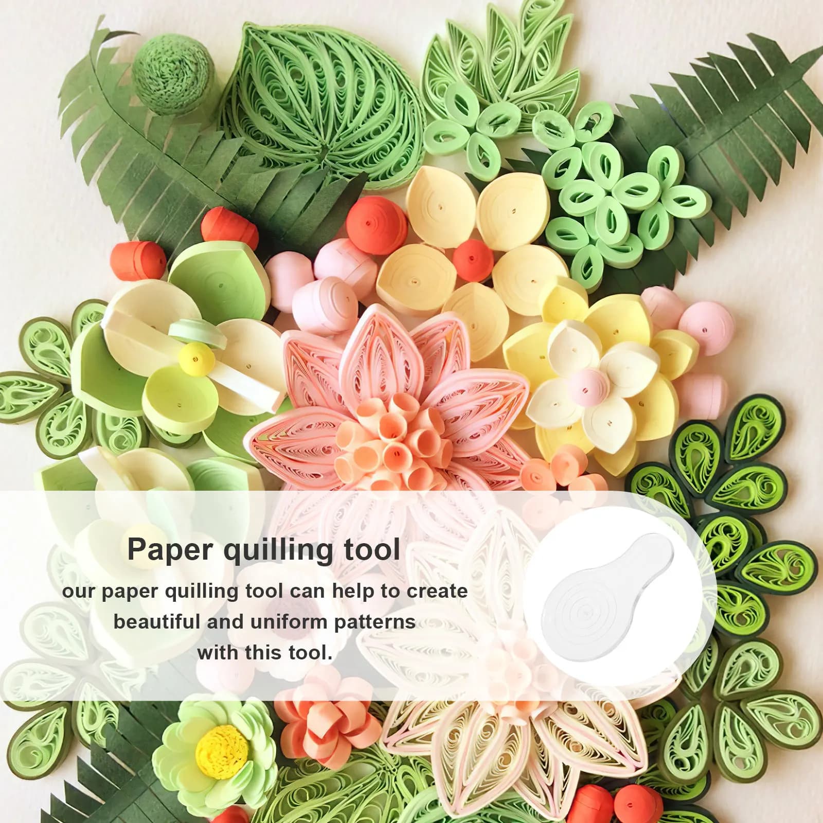 4Pcs Sturdy Paper Quilling Tools Set Reusable Plastic Rolling Tool for Handmade Craft Greeting Cards Classroom Wedding DIY