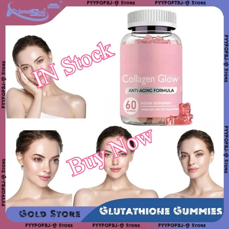 Integratore nutrizionale quotidiano a forma di orsacchiotto di caramelle gommose al collagene alla fragola