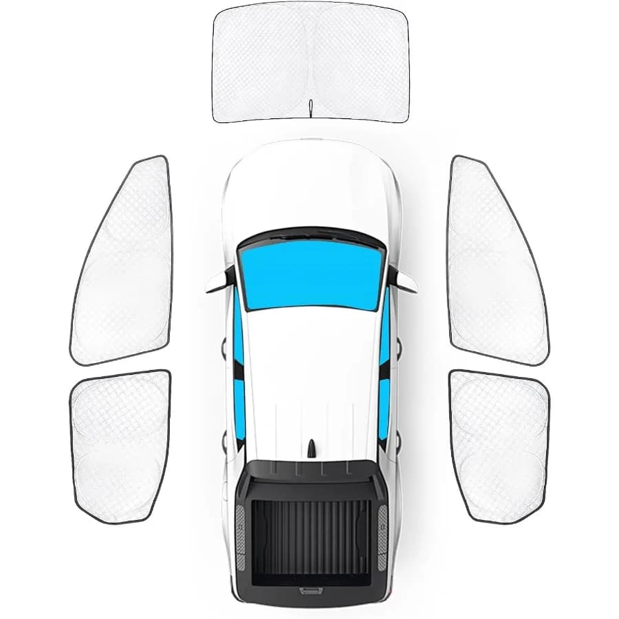 5 pezzi addensare parasole per auto per Santa Cruz 20222025 accessori visiera parasole coperture complete per finestrini auto parasole per parabrezza laterale