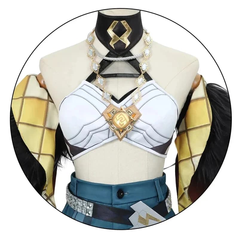 A;3\v,7'd/Cosplay Game Genshin Impact Xilonen Costume Wig Full Sets Uniform Anime Role Play CW;3'F,6'T.8'x;4'v\6,b/
