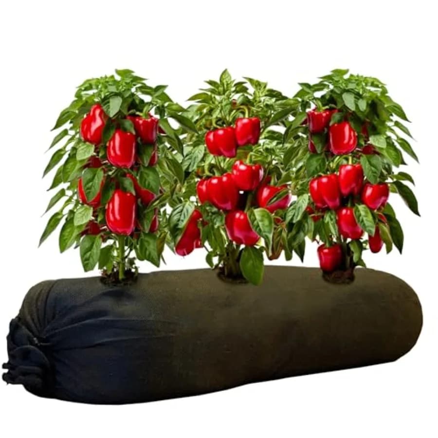 4x8 50-foot tubular fabric vases with full drop irrigation system - Resistant net for optimum air flow, customizable up to 32 pieces