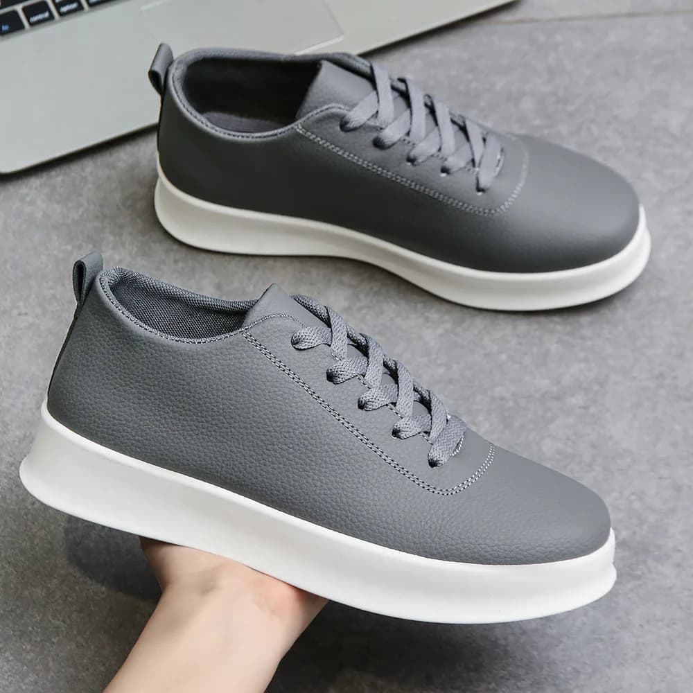 Scarpe Casual Nere 2026 per Uomo, Sneakers Comode da Esterno, Scarpe da Passeggio Antiscivolo, Scarpe Sportive da Uomo con Lacci di Design
