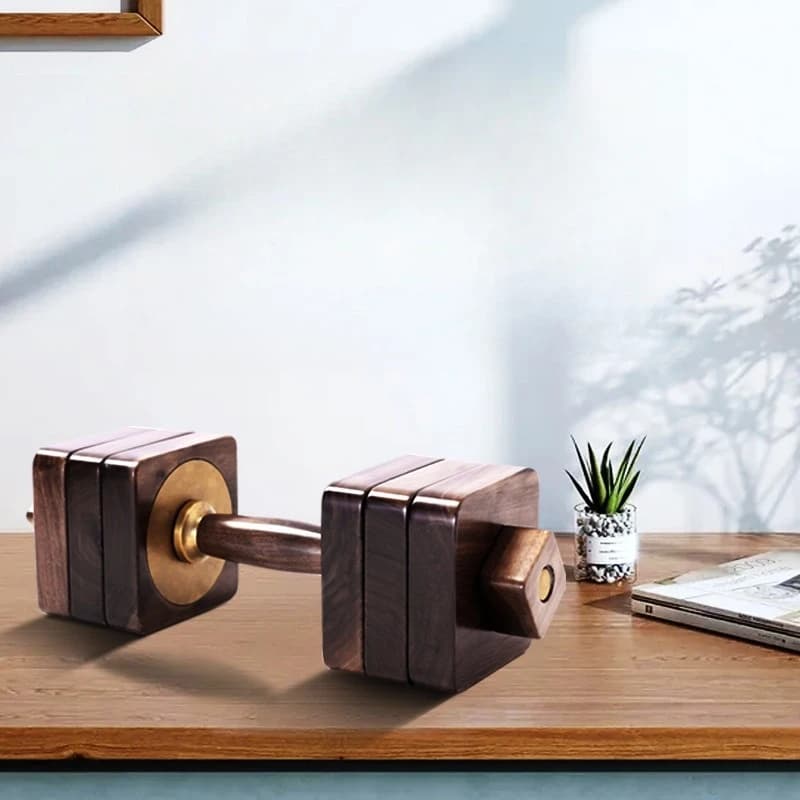Creative gift office ornament with black walnut brass handlebars