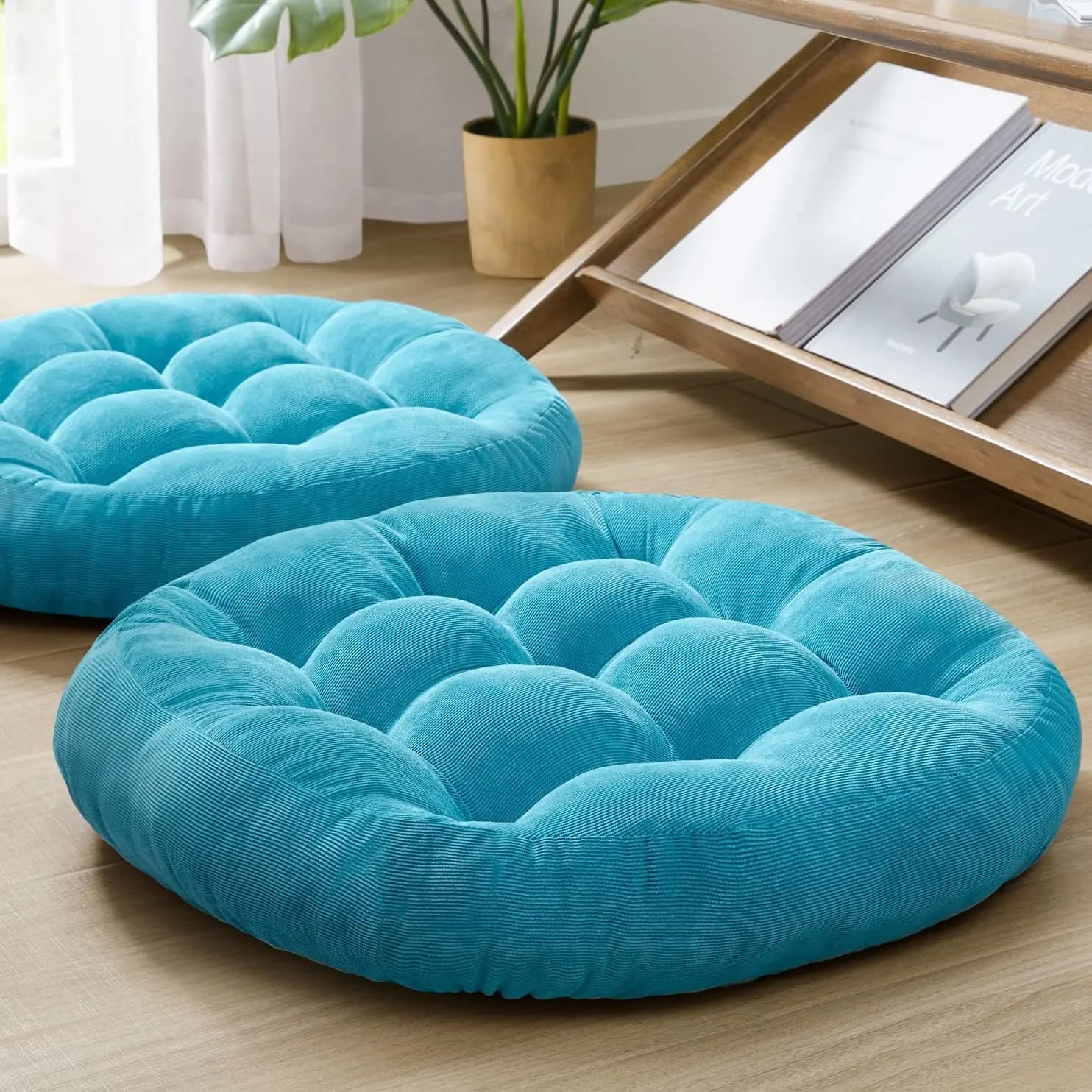 Large Round Floor Cushion Seating Pillow Thick Tufted Tatami Style Meditation Yoga Floor Seat Pillow for Adults And Kids