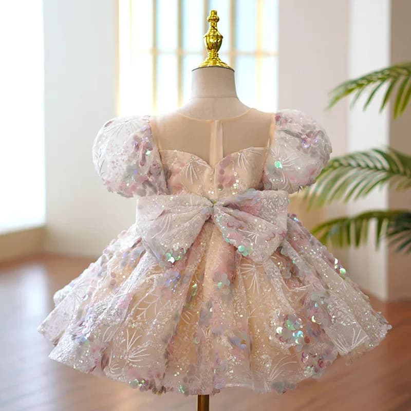 Abiti da sera per bambini per ragazze 3 12 14 anni festa di compleanno per bambini Luxury 2023 Fluffy Ball Gown Wedding Prom abito formale in pizzo