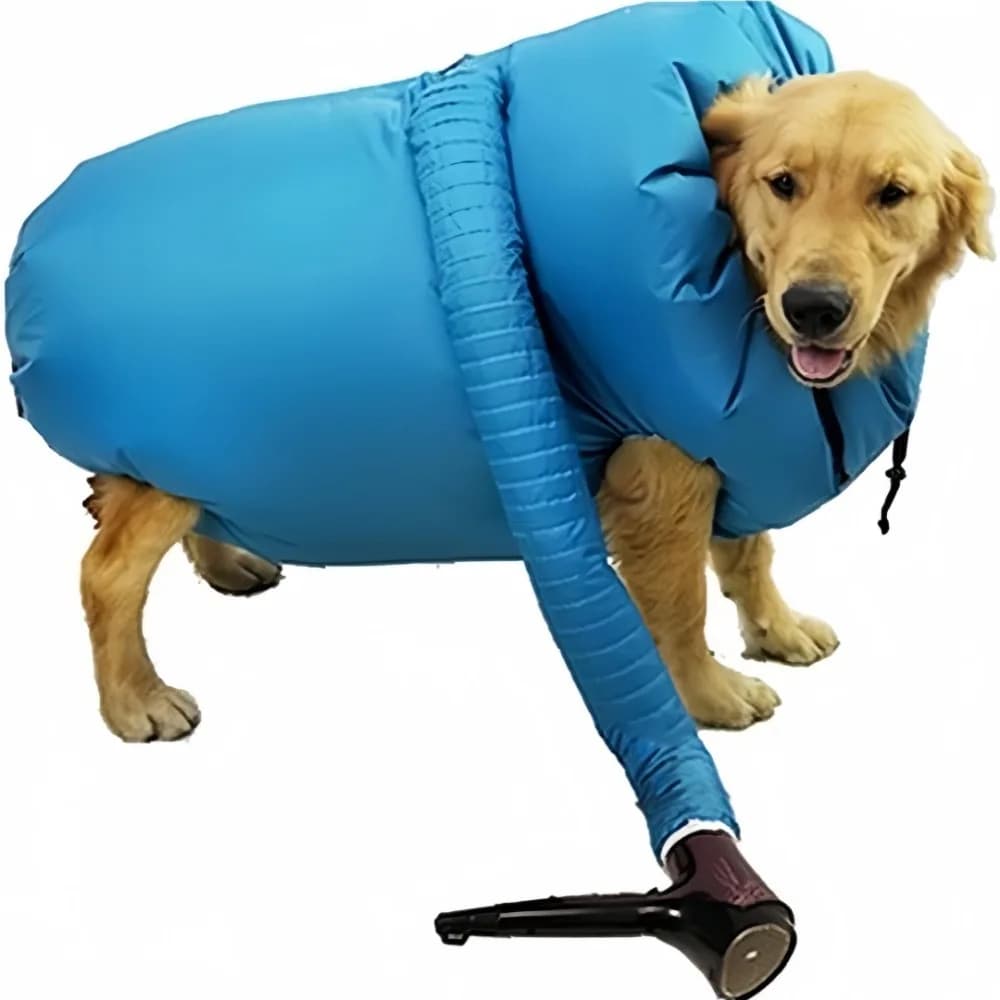 Borsa pieghevole per asciugatrice per cani, doccia per animali domestici, asciugatura rapida, strumento per toelettatura del cappotto d'aria, per asciugacapelli per animali domestici, pulizia del bagno, borsa per capelli secchi