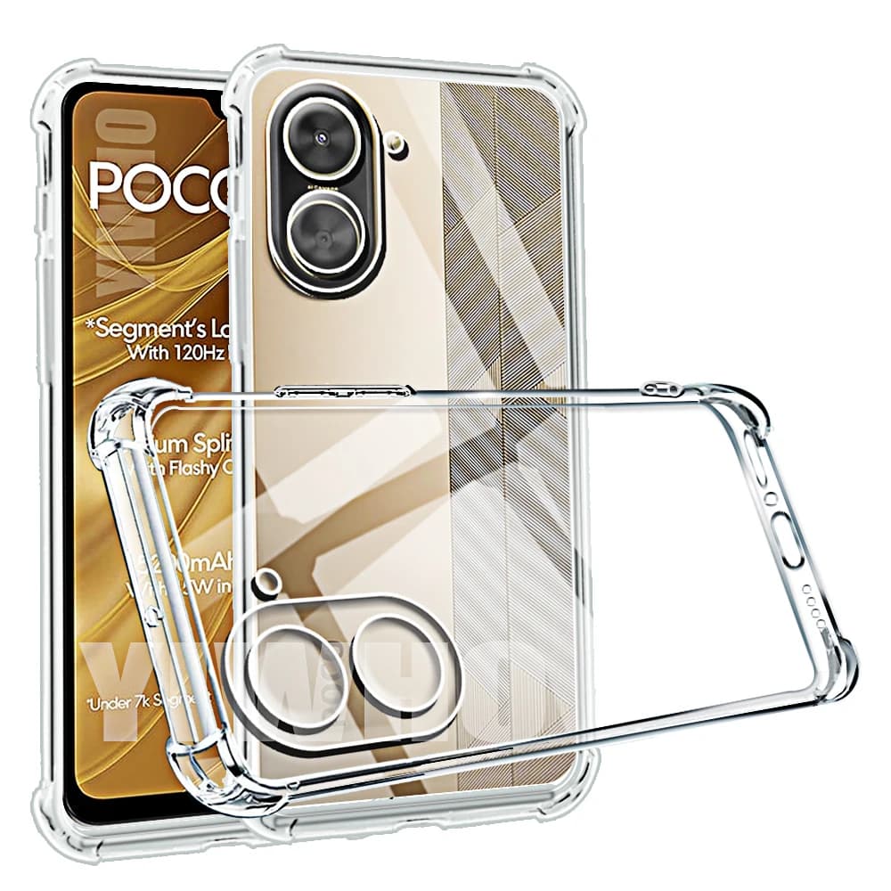 Shockproof Phone Case for Xiaomi Poco C71 Transparent Clera Back Covers on Poxo Pocco Poco C65 C61 C55 C51 Phonecases