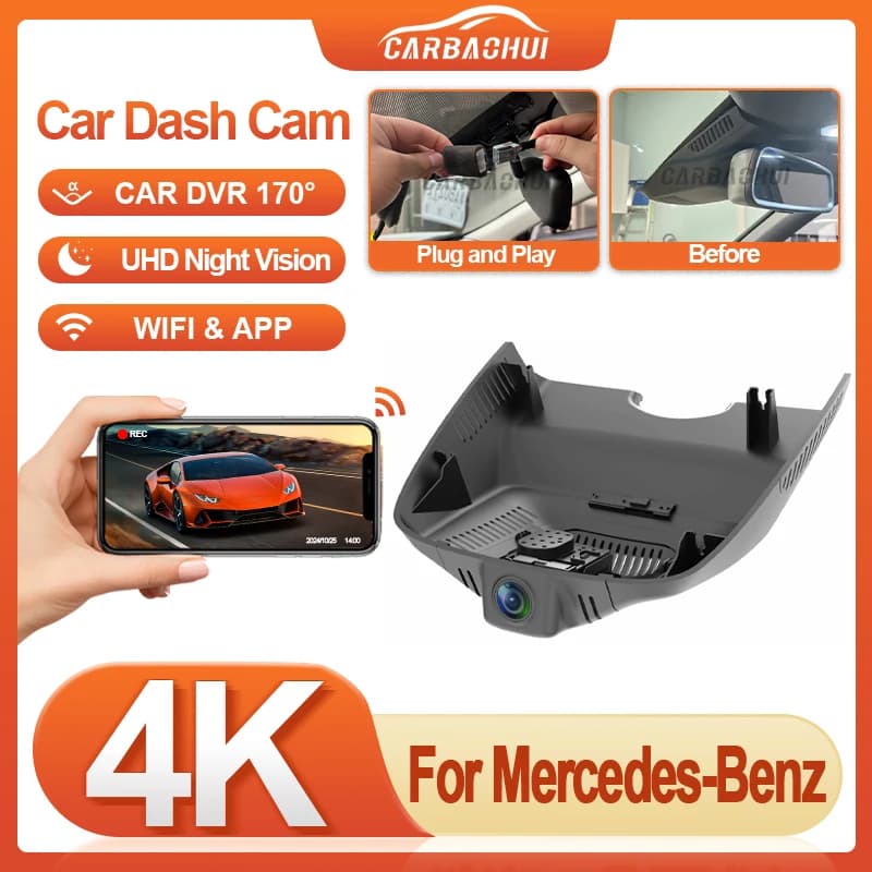 HD 4K Auto Dvr DashCam For Mercedes-Benz GLK x204 glk250 glk280 glk300 glk350 glk200d glk220d glk250d glk320d glk350d 2011-2015