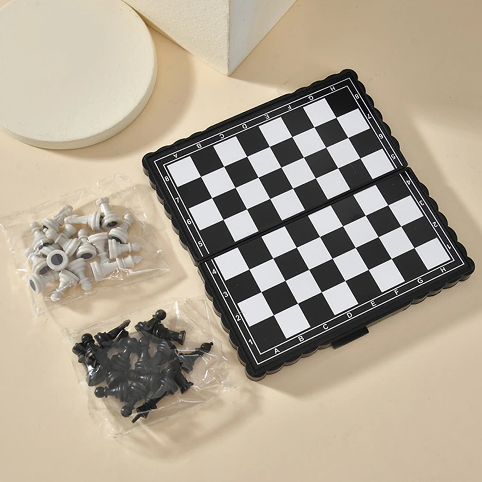 Educational Board Game Magnetic Chessboard Set Foldable International Chess Games Outdoor Travel Camping Entertainment