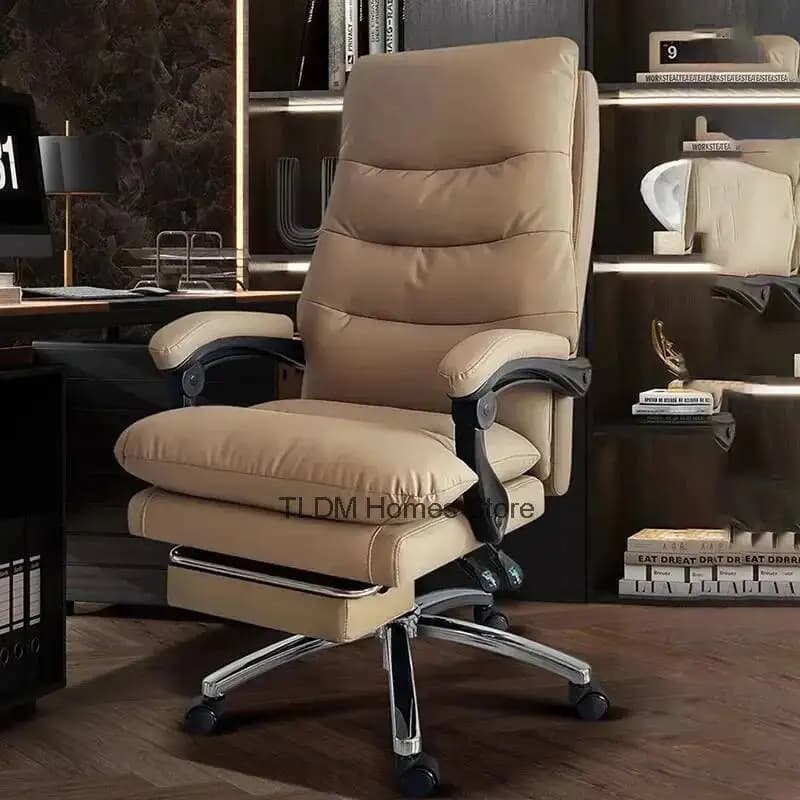 Cuscino pieghevole sedia marrone sedie da gioco letto in pelle lusso comodo pieghevole reclinabile da gioco rilassante ingresso mobili nuovo