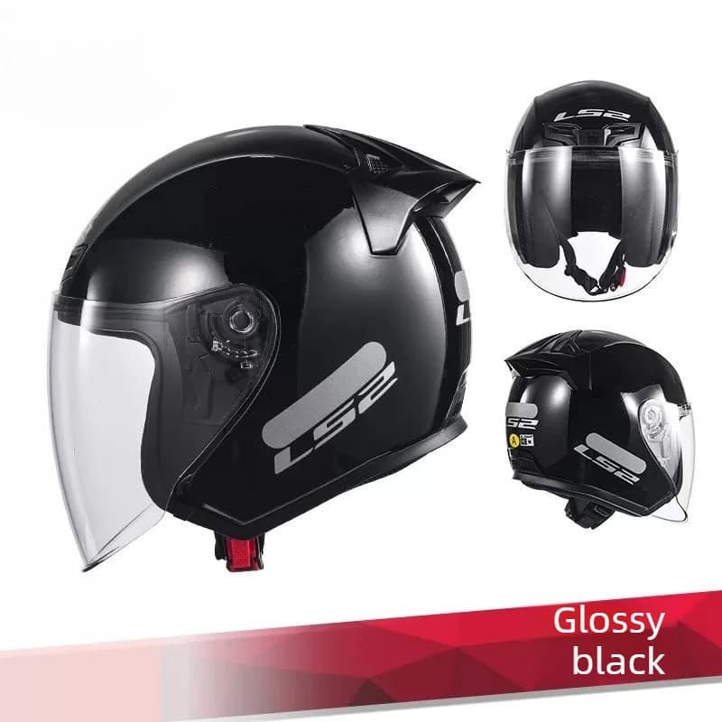 Casco Moto LS2 OF608 Mezzo Casco per Uomo e Donna, Ideale per Pendolari e Bici Elettriche, Casco Tre Quarti