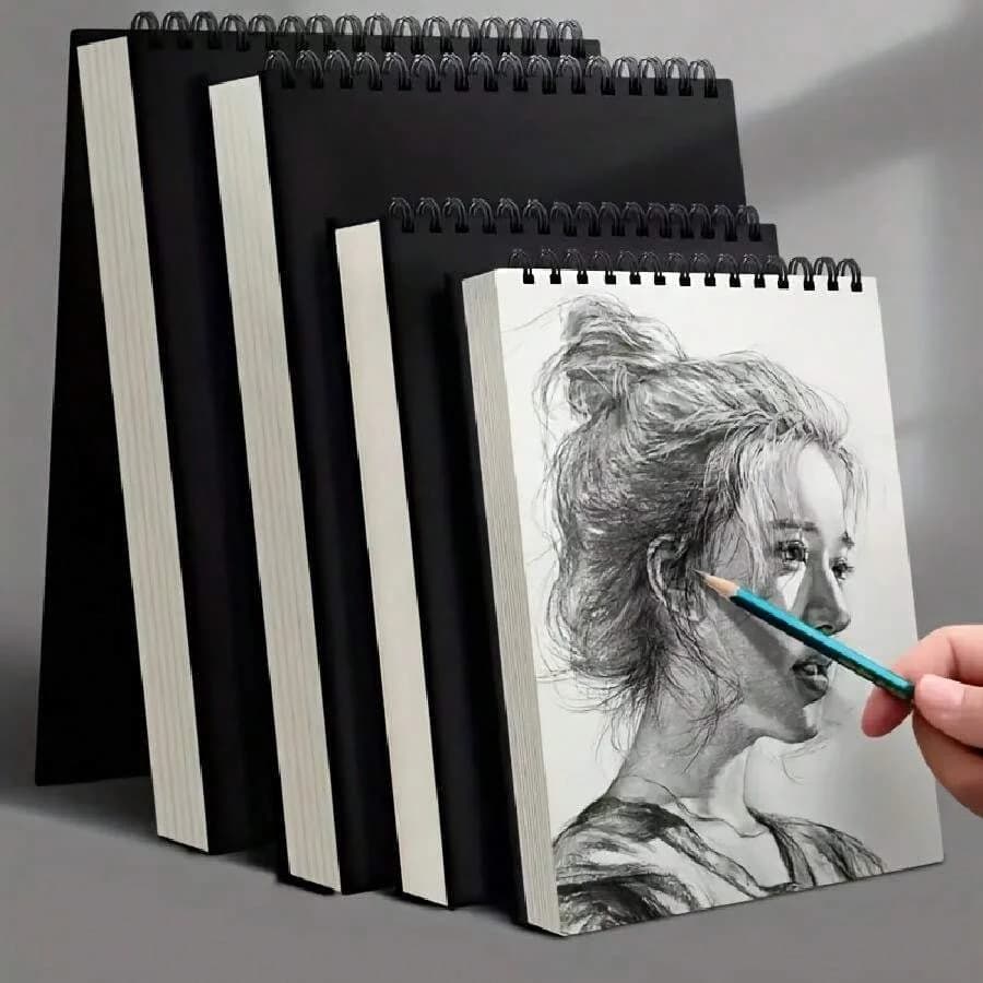 A4/A5/A6/16K , 1 Pack 30-Sheets ,Sketch Book, Top Spiral Bound Sketch Pad, Acid Free Art Sketchbook Artistic Drawing Painting.