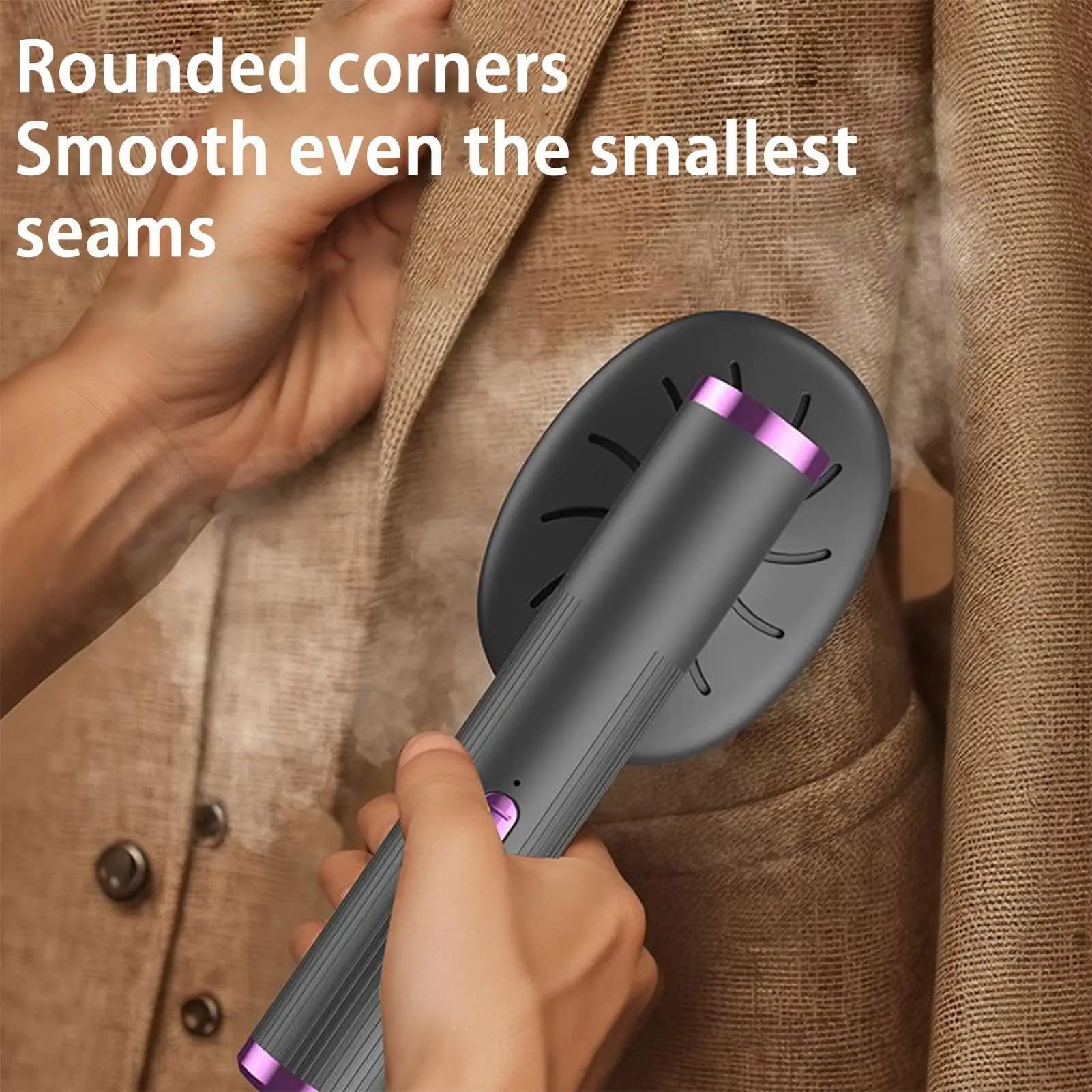 Vaporizzatore per indumenti 2 in 1, vaporizzatore portatile e ferro da stiro per tutti i tessuti, grande serbatoio dell'acqua per uso in viaggio nel dormitorio domestico