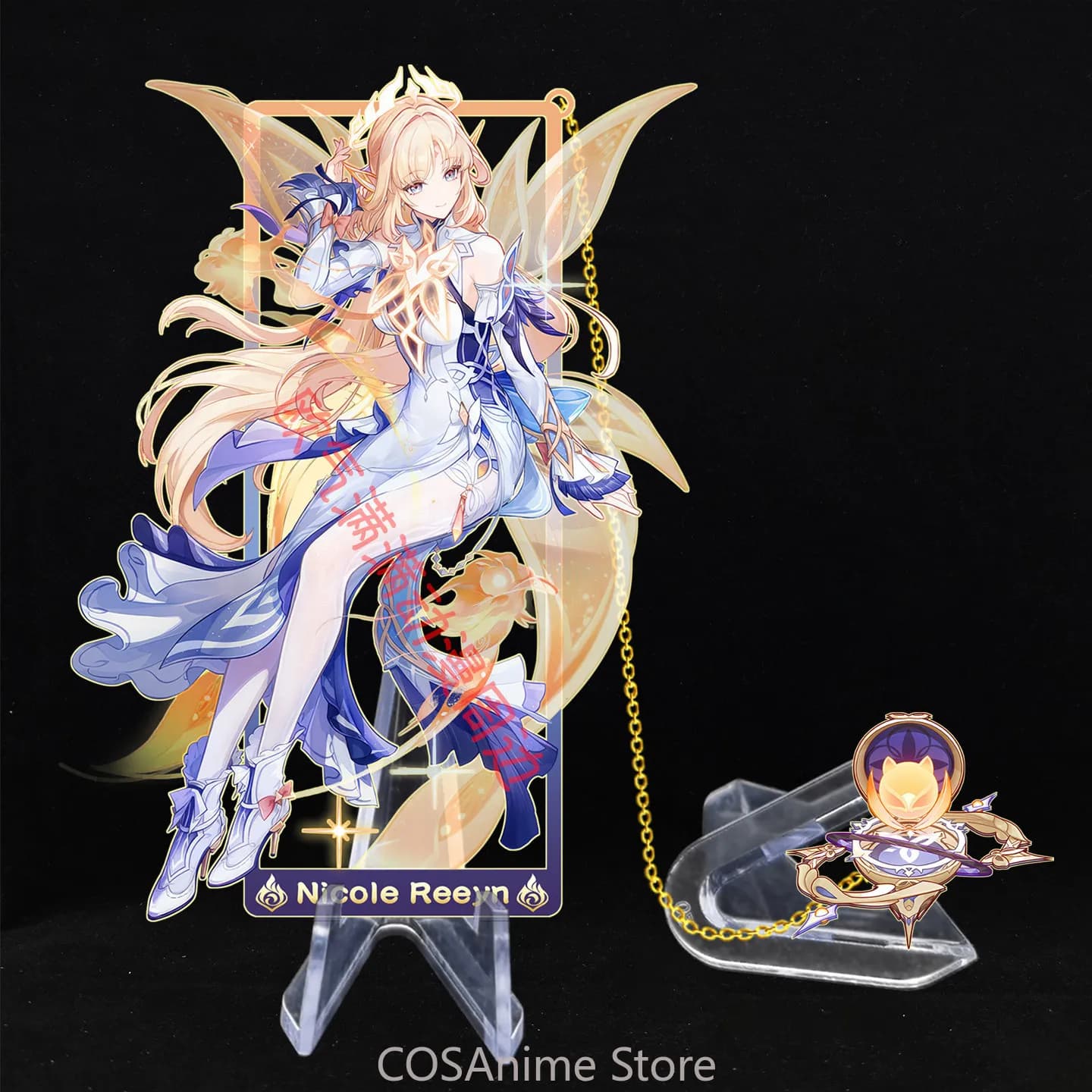 Nicole Reeyn Genshin Impact Anime Game Cosplay Metal Bookmarks Souvenir Hollow Out Pendant Collection Halloween Fans Gift