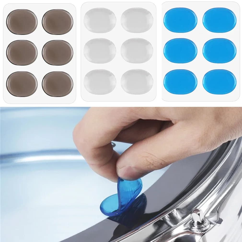 6 pezzi/pezzi di fogli Damper per tamburo cuscinetti in Gel silenziatore per fusti in Silicone per accessori per strumenti a percussione con controllo del tono dei tamburi