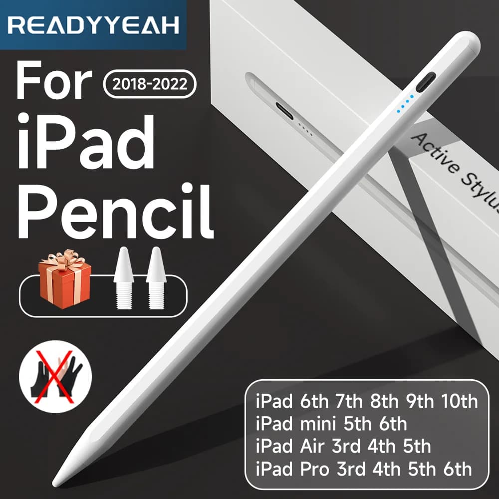 Per Apple Pencil Palm Rejection Stilo Per Accessori iPad 2022 2021 2019 2018 Air 5 Mini Pro Penna Touch Colorata per iPad Matita