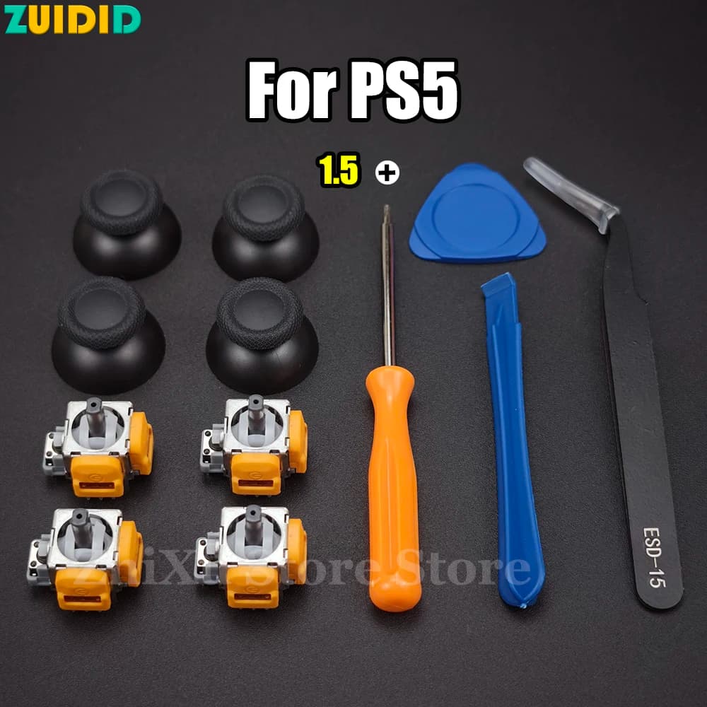 Set di Ricambio Joystick Analogico 3D a Effetto Hall per Controller PlayStation 5 DualSense PS5, Parti di Riparazione e Accessori