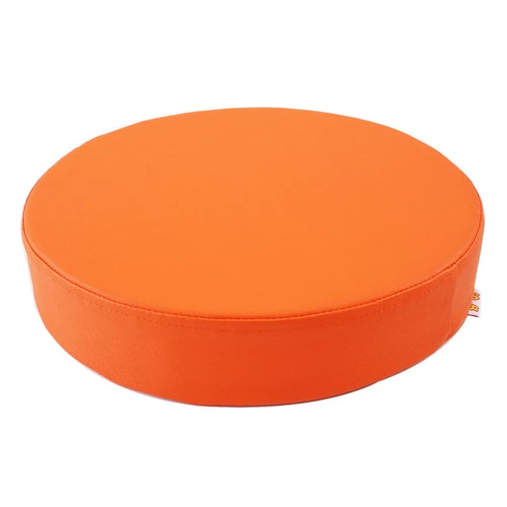 Practical Japanese Style Leather Round Cushion Thicken Soft Upholstered Cushion Meditation Washable Sponge Cushion Living Room