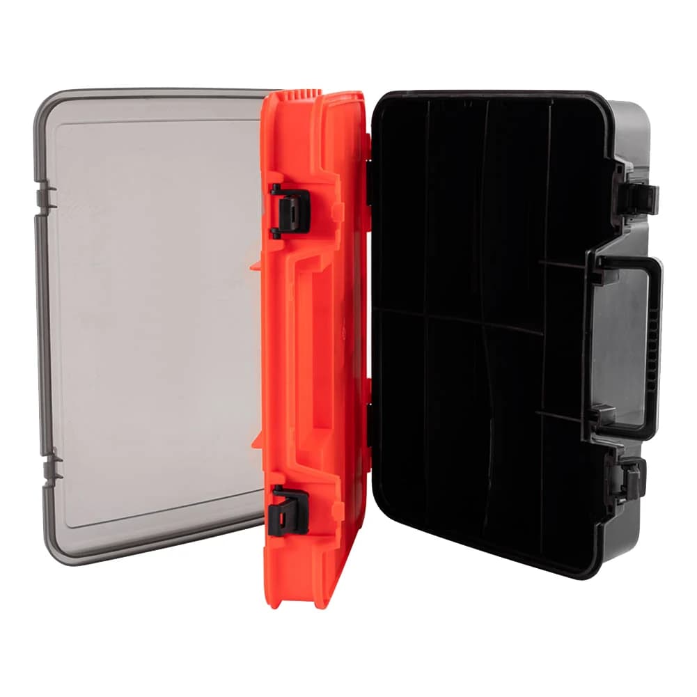 Scatola Porta Esche ABLB, Contenitore per Attrezzatura da Pesca, Scatola Impermeabile in Plastica per Pesca a Mosca, Nera