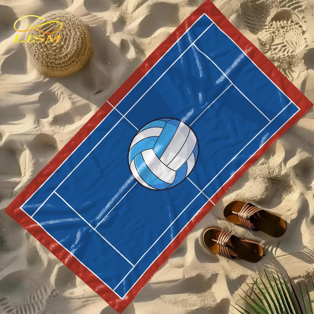 Asciugamano da campo da pallavolo, 1 pezzo, in microfibra assorbente, di grandi dimensioni, ad asciugatura rapida, ideale per viaggi, nuoto, surf