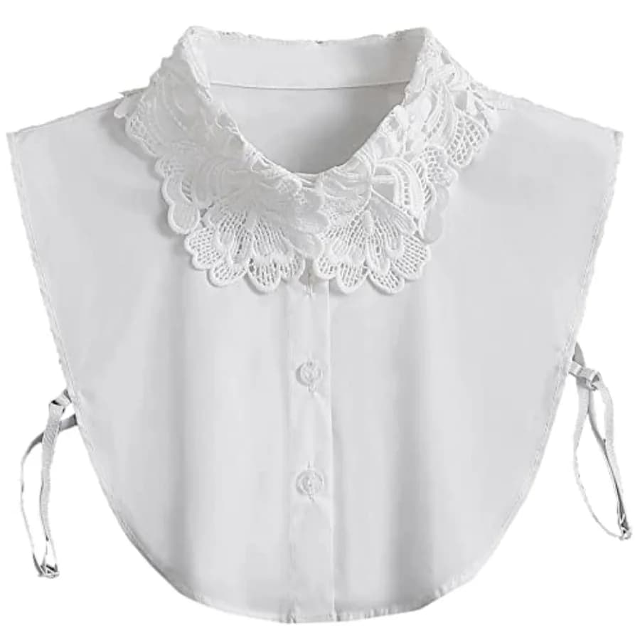 WENLOOY Fake Collar Detachable Blouse Dickey Collar Half Shirts Faux False Collar for Women and Girls Favors