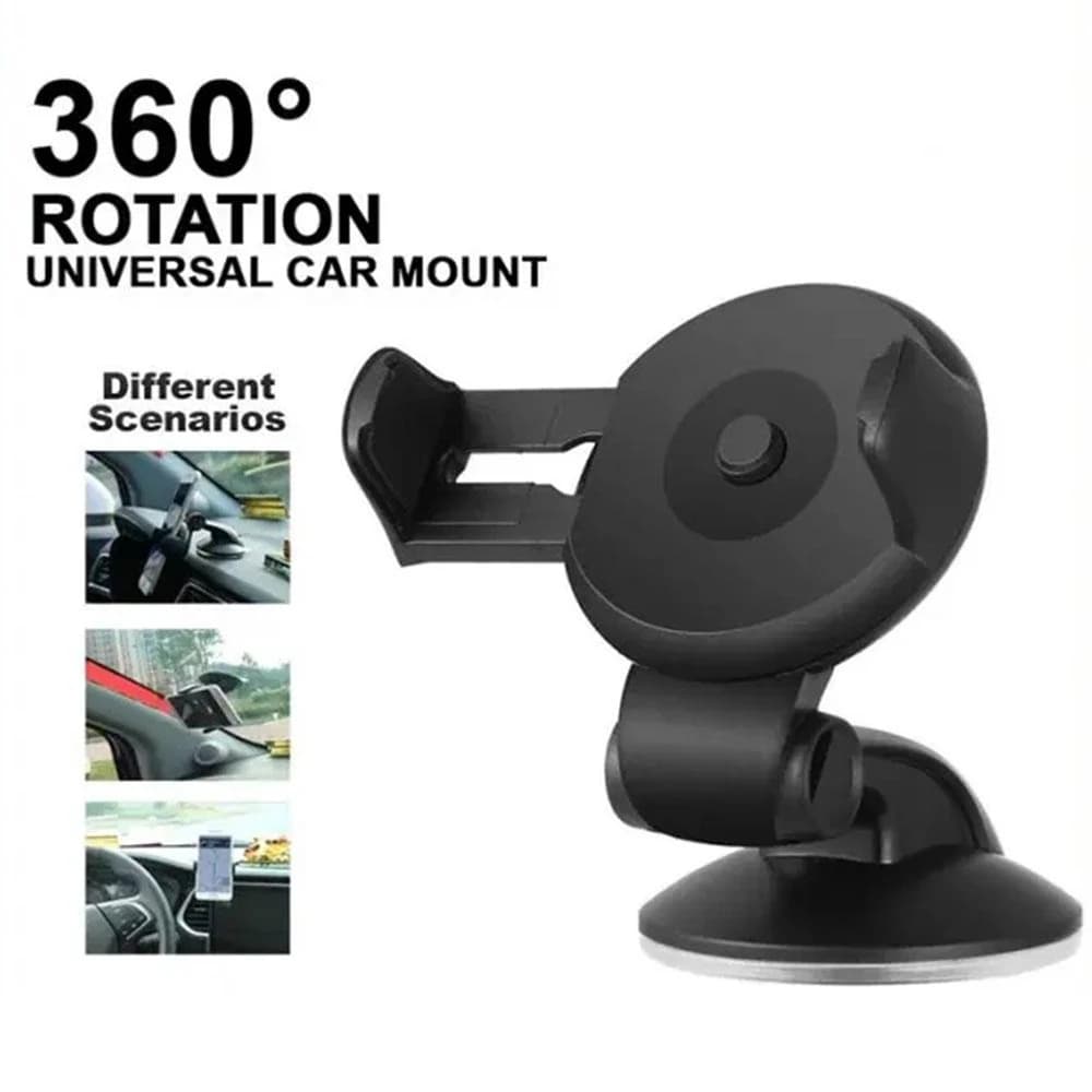 Universal Car phone holder Expandable Braccket 360 Rotation Suction Cup Cell Car Dashboard Navigation Mount