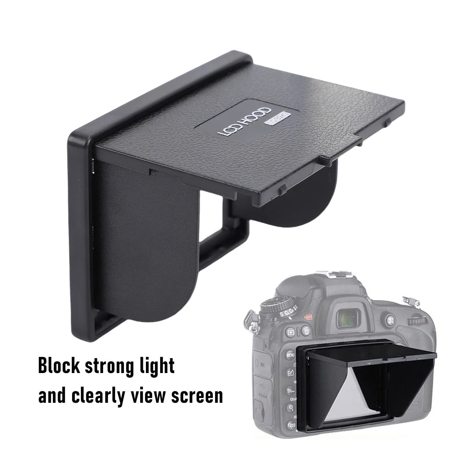 Parasole LCD per Fotocamera Compatibile con Fujifilm, Schermo Largo 3.2 Pollici, Cappuccio Magnetico per Mirino, Parasole Ottico Professionale