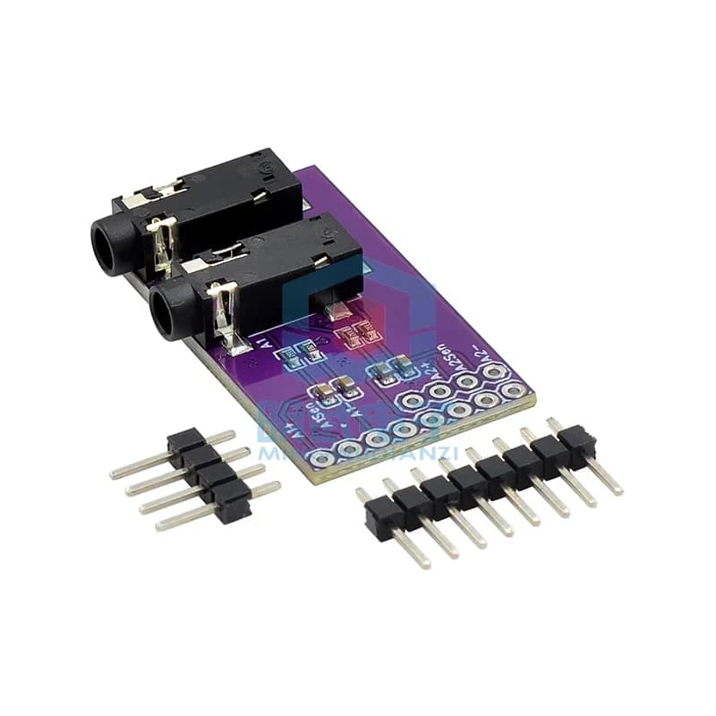 Modulo interfaccia microfono supporto audio video per cuffie stereo MP3 a doppio canale da 3,5 mm