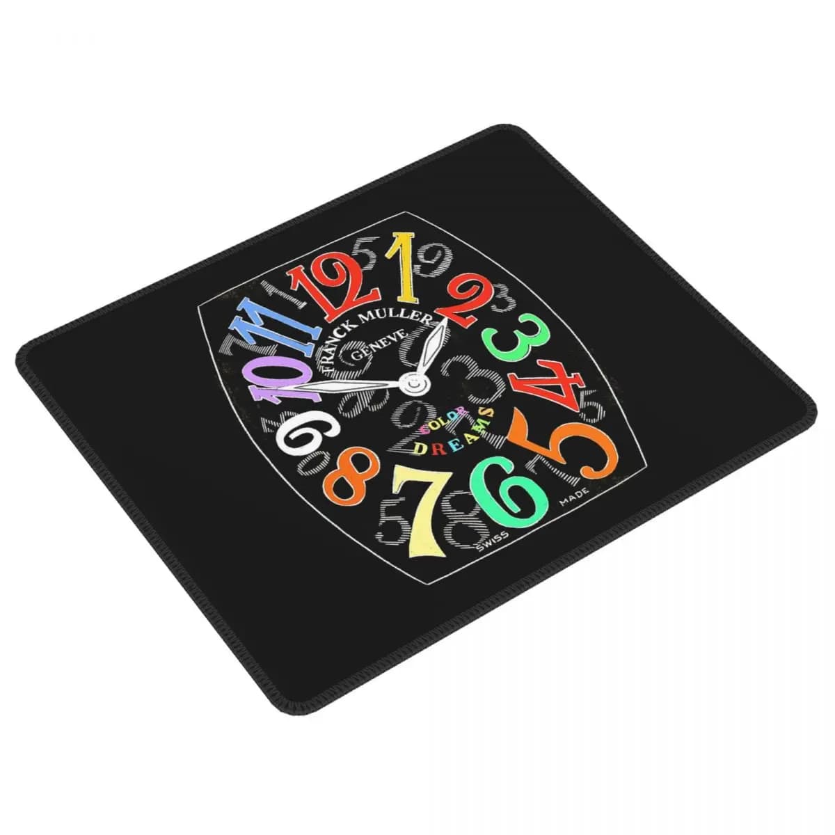 Franck Muller Sogni di colore Disegnato a mano Orologio Viso Tappetino per mouse Tastiera per computer Tappetino per mouse Tappetino per scrivania per laptop da gioco Tappetini per tavolo da ufficio