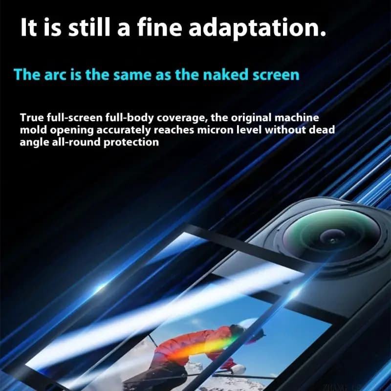 M5TD LCD Screen Protector for X5 Accessories Reflective Tempered Glass Screen Protector Film for X5 Action Camera
