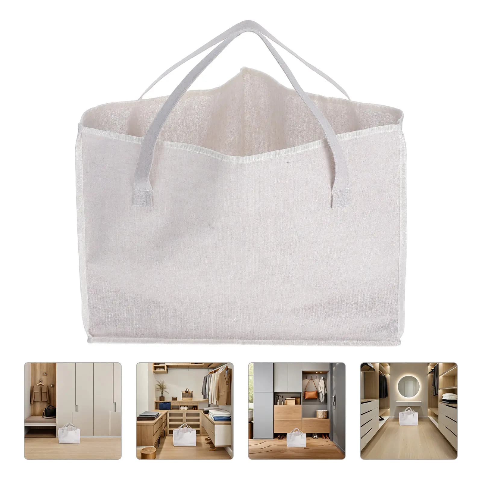 Triangle Hanger Bag with Handles Baseboard Space Saver Organizer Closet Wardrobe Laundry Room Storage Closet Hangers Space Saver